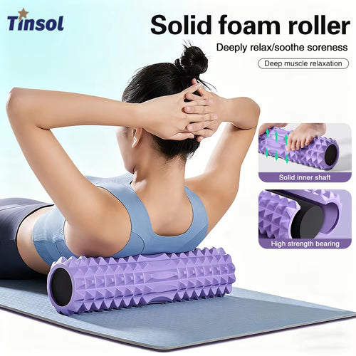  Yoga Foam Roller Body Sculpting Muscle Massage Relaxer 