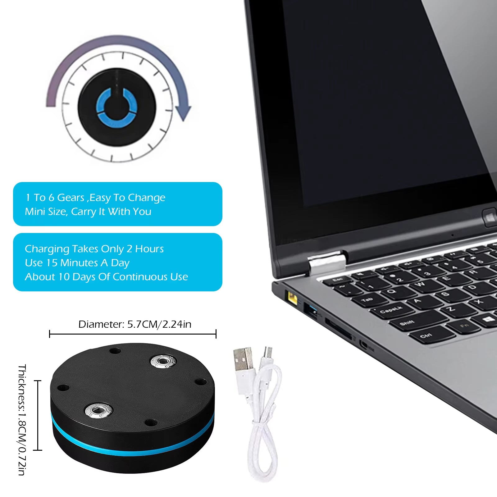 Electric Muscle Massager Portable Mini Neck Back Cervical Massage 