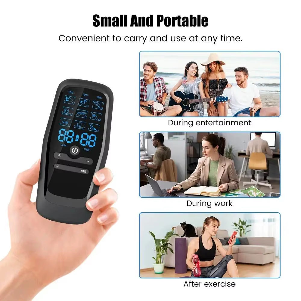 EMS Muscle Stimulator Pulse Acupuncture Relax Digital Therapy EMS Stimulator Pain Relief Body Massager